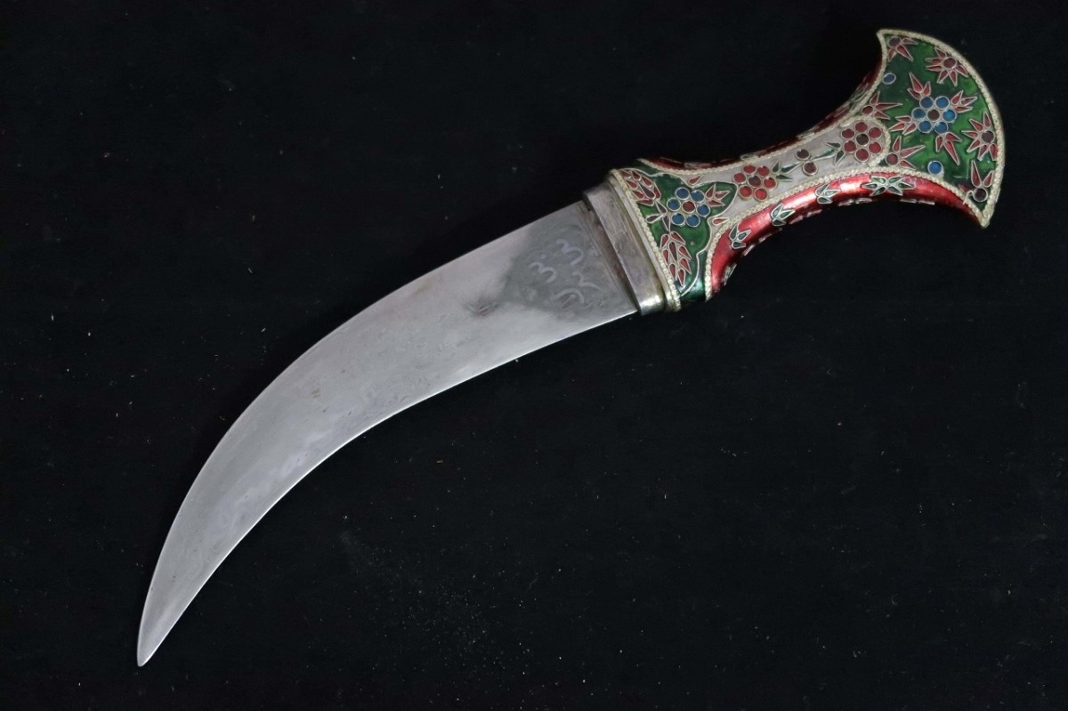 ビンテージ ダマスカススペシャンダガー 色もの Rare Antique Islamic Persian Wootz Blade Knife Damascus 1990s 和式鍛造ナイフ専門店 宗正刃物ナイフ包丁特選